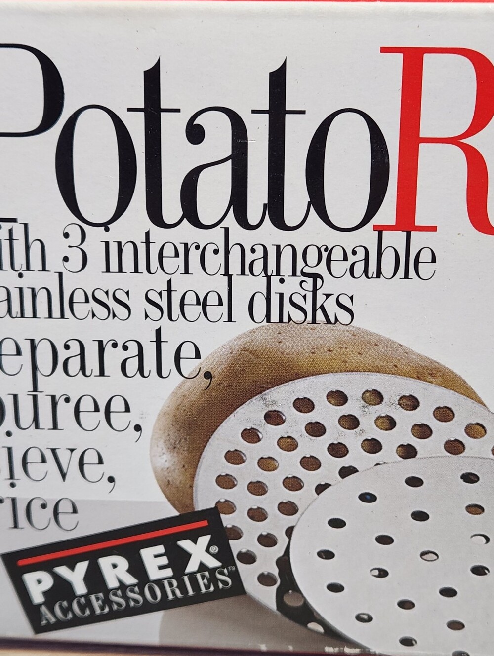 Potato Ricer Pyrex Accessories Complete Set - Picture 2 of 4